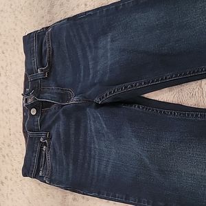 Dark wash slim straight jeans, Hollister